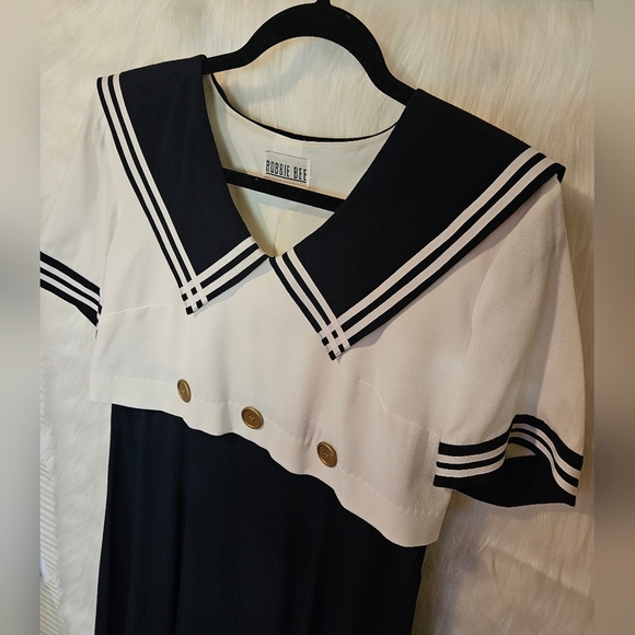 Robbie Bee Vintage Nautical Sailor Cosplay Maxi Dress - Picture 2 of 8